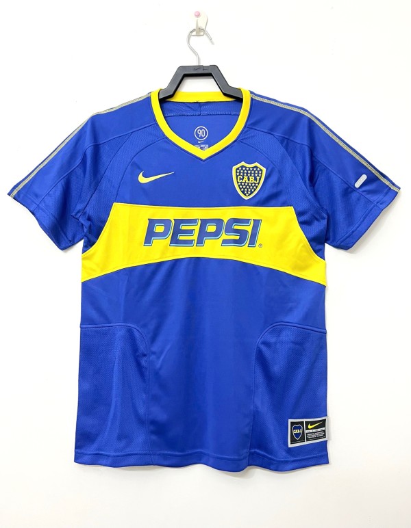2003-2004 Boca Juniors Home Adult Retro Soccer Jersey
