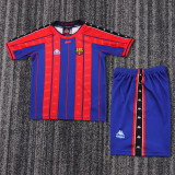 1997-1998 Barcelona Home Kids Retro Soccer Jersey+Shorts