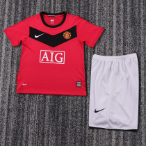 2010 Man United Home Kids Retro Soccer Jersey+Shorts