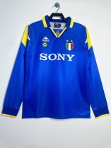 1995-1996 Juventus Away Adult Retro LS Soccer Jersey