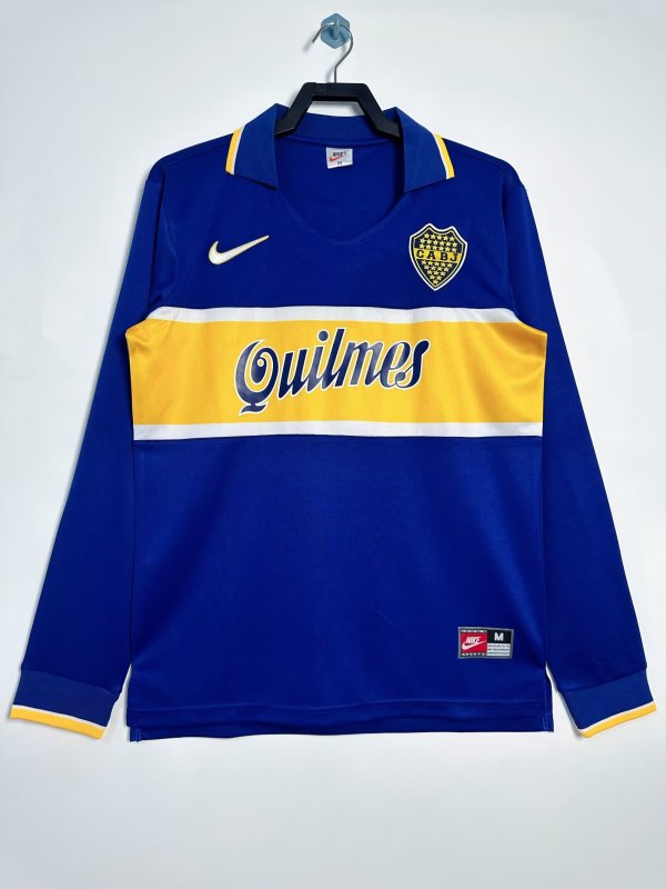 1996-1997 Boca Juniors Home Adult Retro LS Soccer Jersey