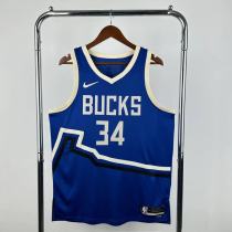 2025 Milwaukee Bucks  ANTETOKOUNMPO #34 Adult NBA Jersey