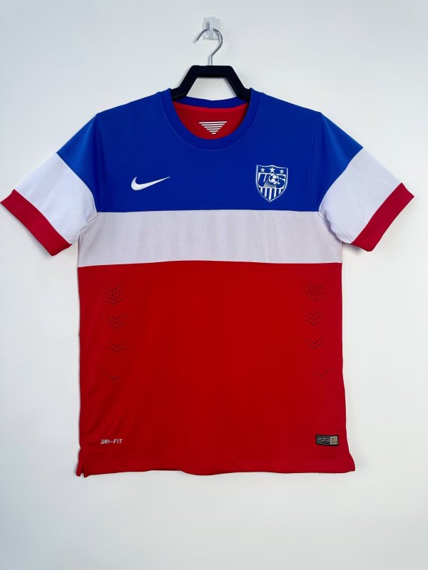 2014 USA Away Adult Retro Soccer Jersey