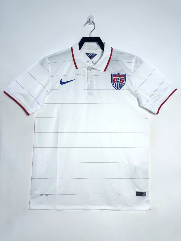 2014 USA Home Adult Retro Soccer Jersey