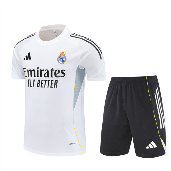 25/26 Real Madrid Adult Training Jersey+Shorts Suit