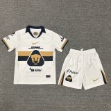 25/26 Pumas UNAM Home Kids Soccer Jersey+Shorts