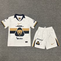 25/26 Pumas UNAM Home Kids Soccer Jersey+Shorts