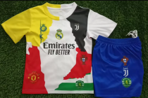 25/26 Ronaldo Commemorative Edition Kids Soccer Jersey+Shorts