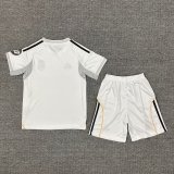 25/26 Real Madrid Home Kids Soccer Jersey+Shorts