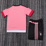 2015-2016 Juventus Away Kids Retro Soccer Jersey+Shorts