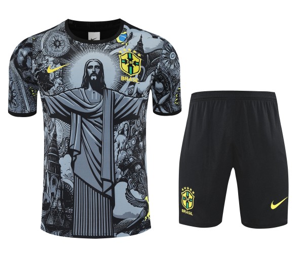 25/26 Brazil Adult Training Jersey+Shorts Suit