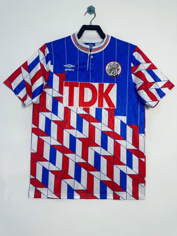 1989-1990 Ajax Away Adult Retro Soccer Jersey