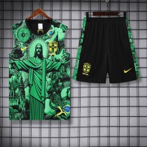 25/26 Brazil Adult Sleeveless Jersey+Shorts Suit