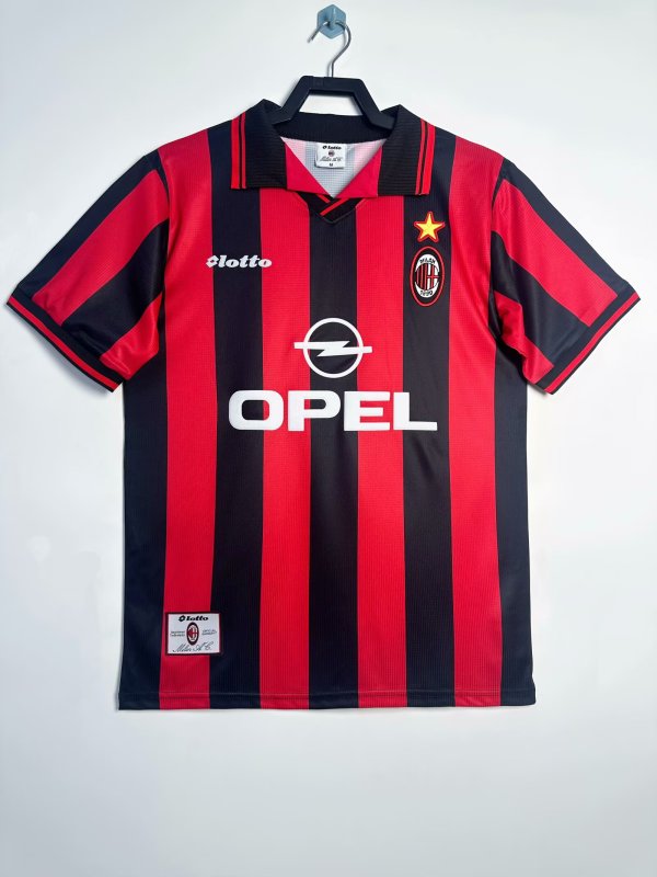 1997-1998 AC Milan Home Adult Retro Soccer Jersey