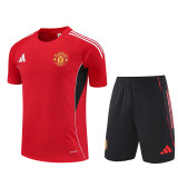 25/26 Man United Adult Training Jersey+Shorts Suit