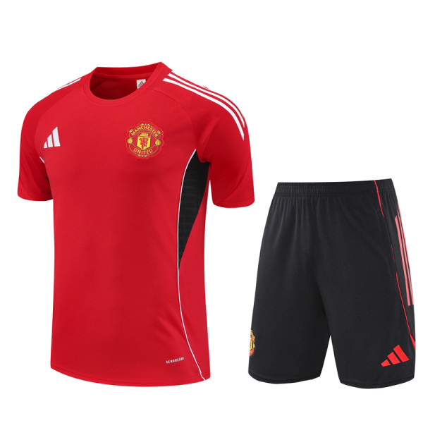 25/26 Man United Adult Training Jersey+Shorts Suit