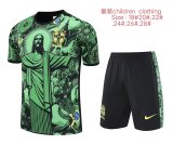 25/26 Brazil Kids Training Jersey+Shorts Suit