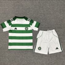 25/26 Celtic Home Kids Soccer Jersey+Shorts