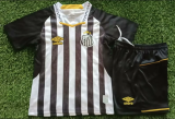 25/26 Santos Away Kids Soccer Jersey+Shorts