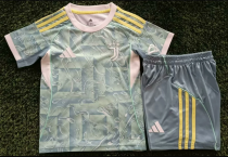 25/26 Juventus Away Kids Soccer Jersey+Shorts