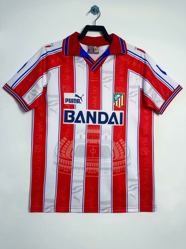 1996-1997 Atletico Madrid Home Adult Retro Soccer Jersey