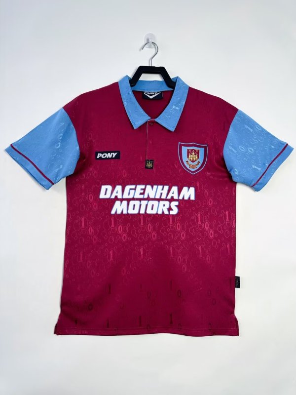 1995-1997 West Ham United Home Adult Retro Soccer Jersey