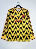 1991-1993 Arsenal Away Adult Retro LS Soccer Jersey