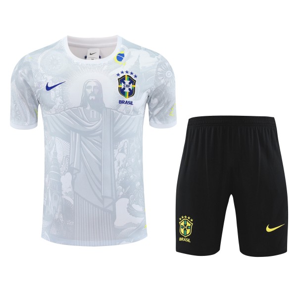 25/26 Brazil Adult Training Jersey+Shorts Suit