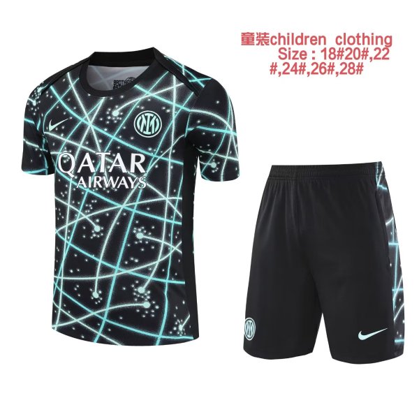 25/26 Inter Milan Kids Training Jersey+Shorts Suit