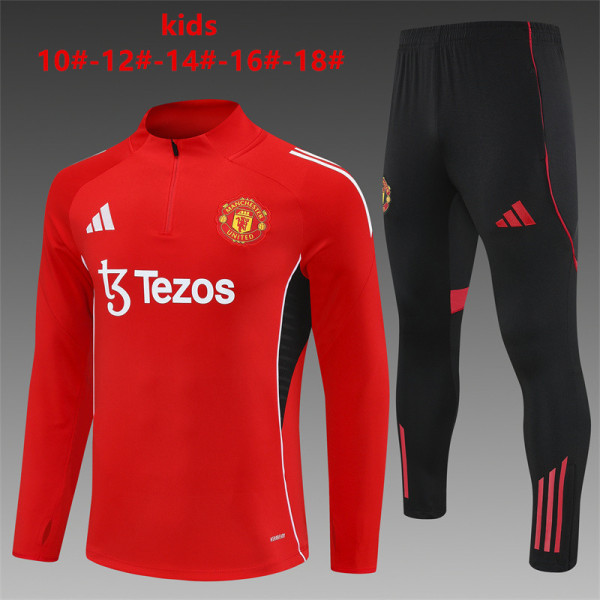 25/26 Man United Kids Training Tracksuit