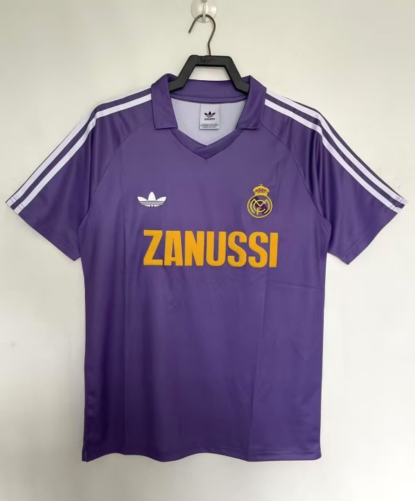 1984-1985 Real Madrid Away Adult Retro Soccer Jersey