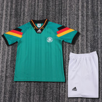 1992 Germany Away Kids Retro Soccer Jersey+Shorts