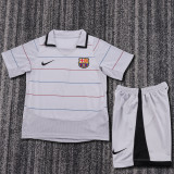 2003-2004 Barcelona Away Kids Retro Soccer Jersey+Shorts