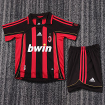 2006-2007 AC Milan Home Kids Retro Soccer Jersey+Shorts