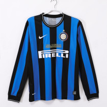 2009-2010 Inter Milan Home Adult Retro LS Soccer Jersey