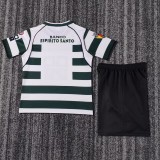 2001-2003 Sporting CP Home Kids Retro Soccer Jersey+Shorts