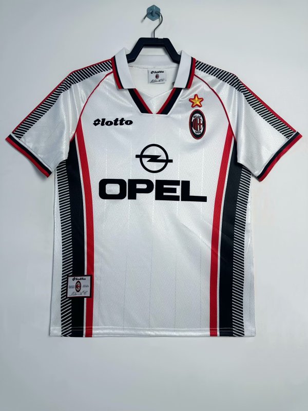 1997-1998 AC Milan Away Adult Retro Soccer Jersey