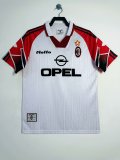 1997-1998 AC Milan White Special Edition Adult Retro Soccer Jersey