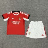 25/26 Benfica Home Kids Soccer Jersey+Shorts
