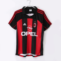 2000-2002 AC Milan Home Adult Retro Soccer Jersey