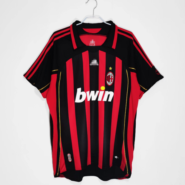 2006-2007 AC Milan Home Adult Retro Soccer Jersey