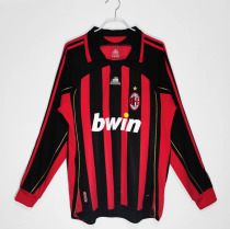 2006-2007 AC Milan Home Adult Retro LS Soccer Jersey