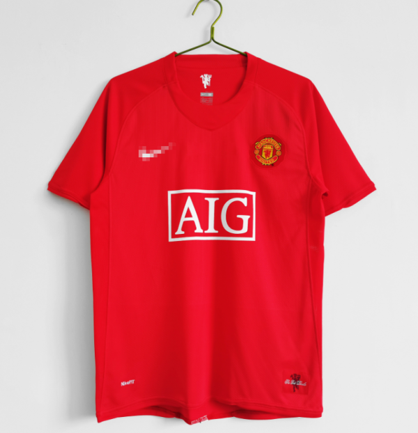 2007-2008 Man United Home Adult Retro Soccer Jersey