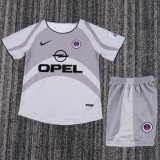 2001-2002 PSG Away Kids Retro Soccer Jersey+Shorts