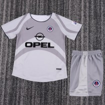 2001-2002 PSG Away Kids Retro Soccer Jersey+Shorts