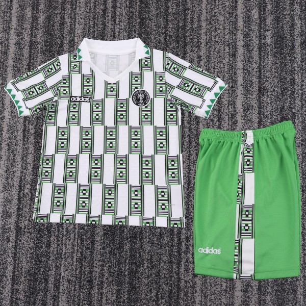1994 Nigeria Away Kids Retro Soccer Jersey+Shorts