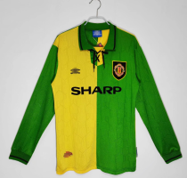 1992-1994 Man United Third Adult Retro LS Soccer Jersey