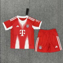 25/26 Bayern Munich Home Kids Soccer Jersey+Shorts