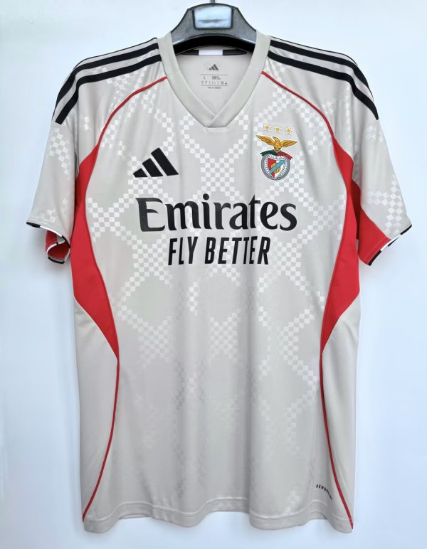 25/26 Benfica Away Adult  Soccer Jersey