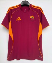 25/26 AS Roma Home Adult Soccer Jersey